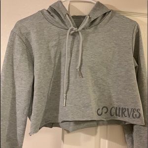 Curves N Combat Boots Cropped Hoodie
